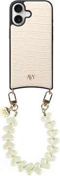 AVY Apple iPhone 16 - Essential Kit - Croco Beige - Cupid Beige