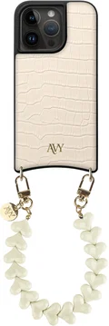 AVY Apple iPhone 15 Pro - Essential Kit - Croco Beige - Cupid Beige