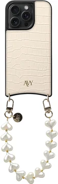 AVY Apple iPhone 15 Pro Max - Essential Kit - Croco Beige - Cupid Pearl