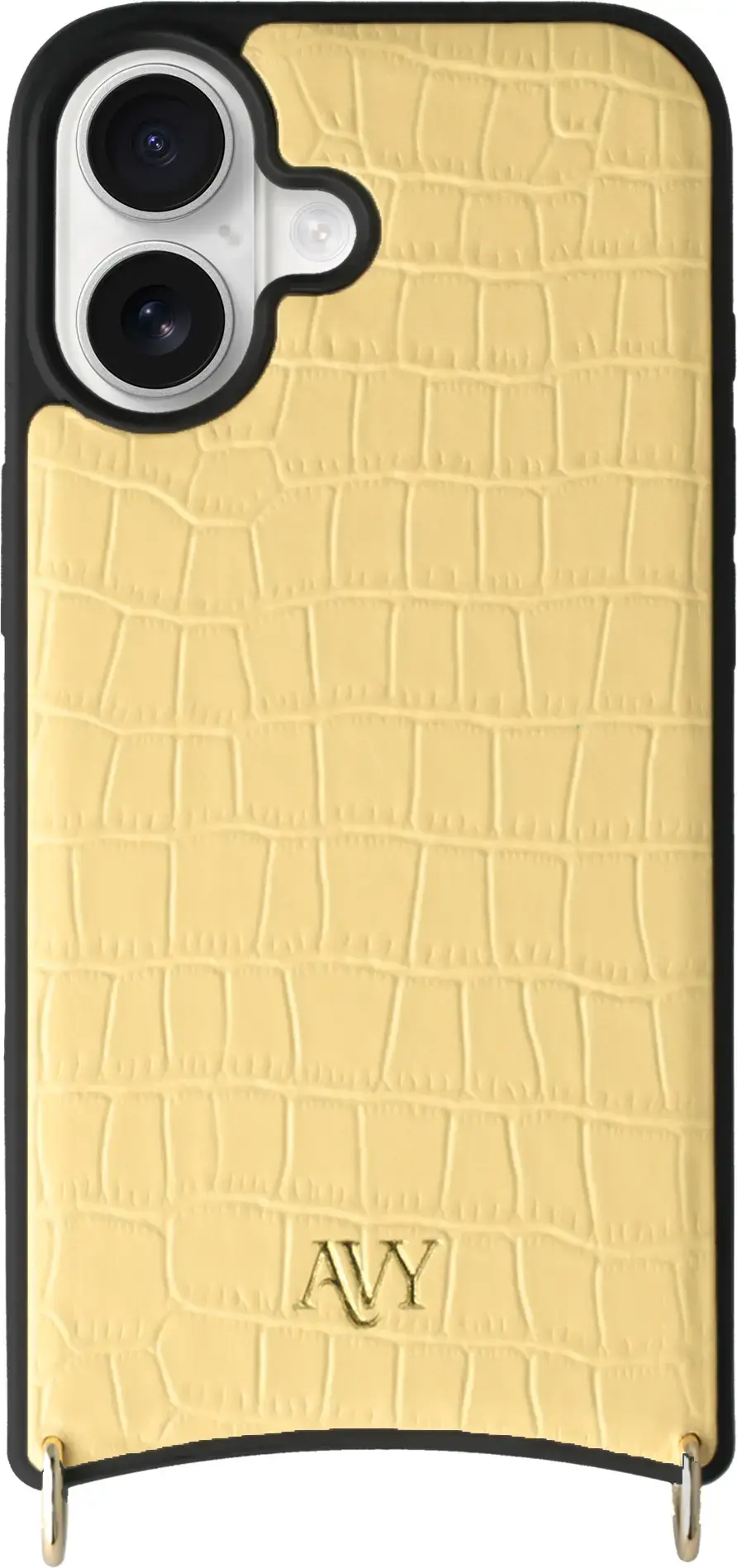 AVY Apple iPhone 16 - Essential Kit - Croco Geel - Cupid Pearl afbeelding 11