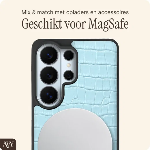 AVY Samsung Galaxy S26 Ultra - Essential Kit - Croco Blauw - Rocher Blue afbeelding 5