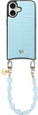 AVY Apple iPhone 16 - Essential Kit - Croco Blauw - Rocher Blue