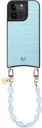 AVY Apple iPhone 15 Pro - Essential Kit - Croco Blauw - Rocher Blue