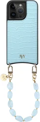 AVY Apple iPhone 15 Pro - Essential Kit - Croco Blauw - Rocher Blue afbeelding