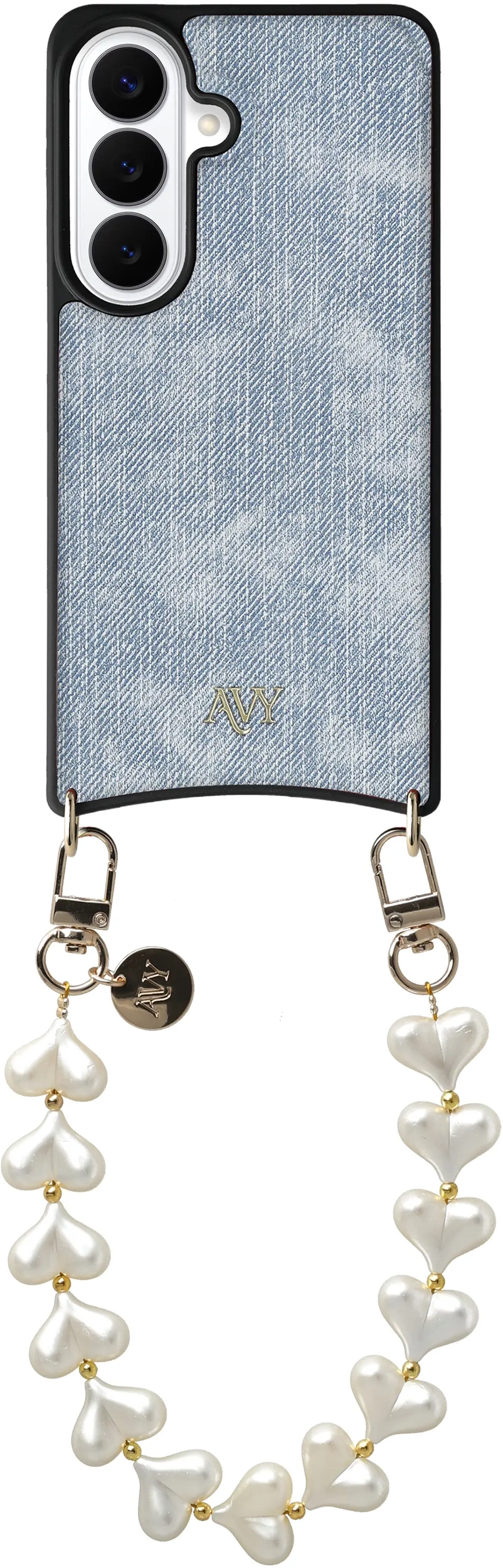 AVY Samsung Galaxy S26 - Essential Kit - Denim - Cupid Pearl afbeelding 1