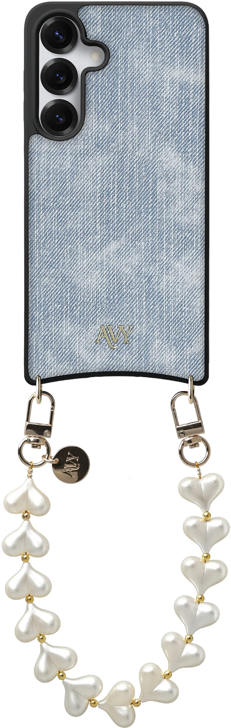 AVY Samsung Galaxy S25 / S24 - Essential Kit - Denim - Cupid Pearl afbeelding 1