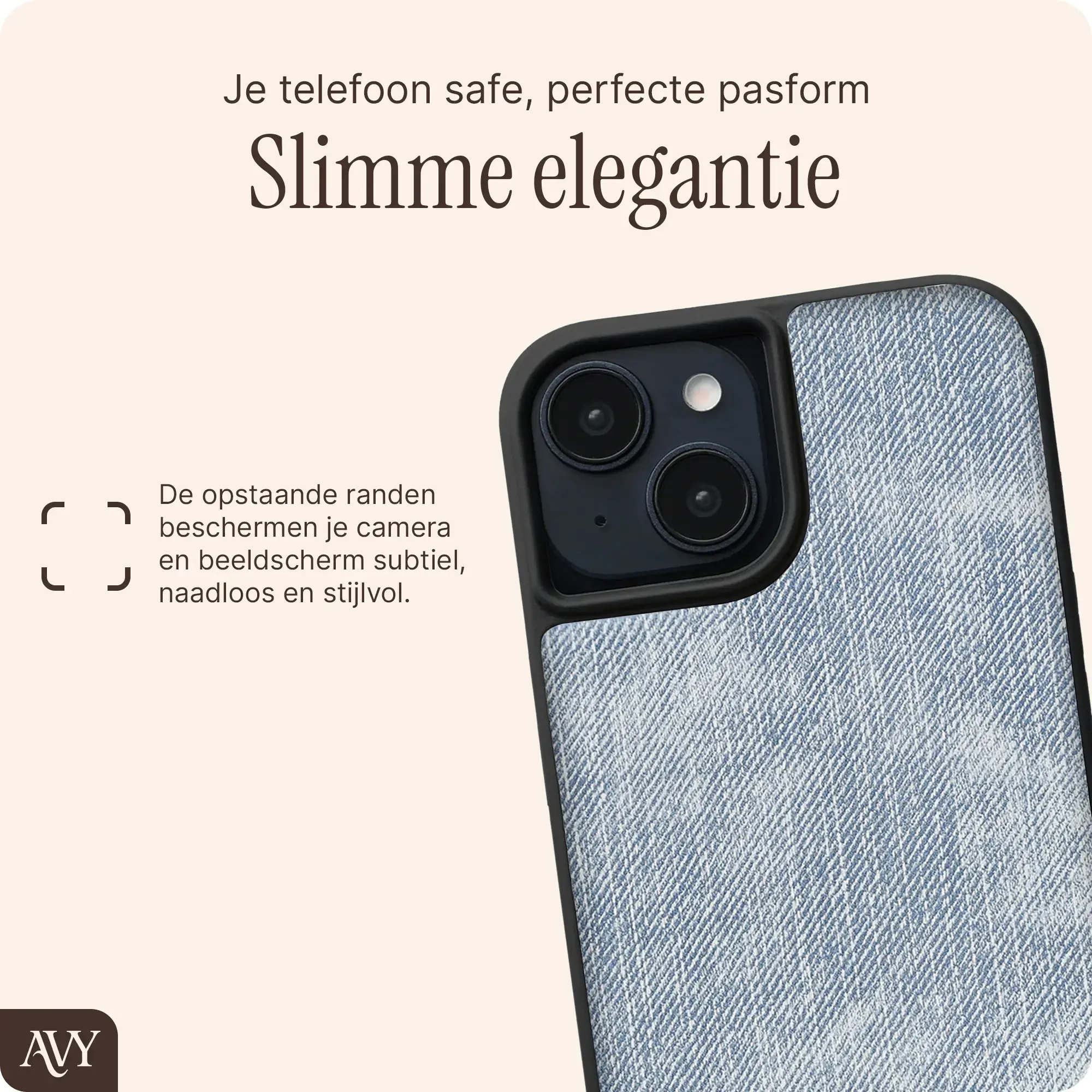 AVY Apple iPhone 15 - Essential Kit - Denim - Cupid Pearl afbeelding 10