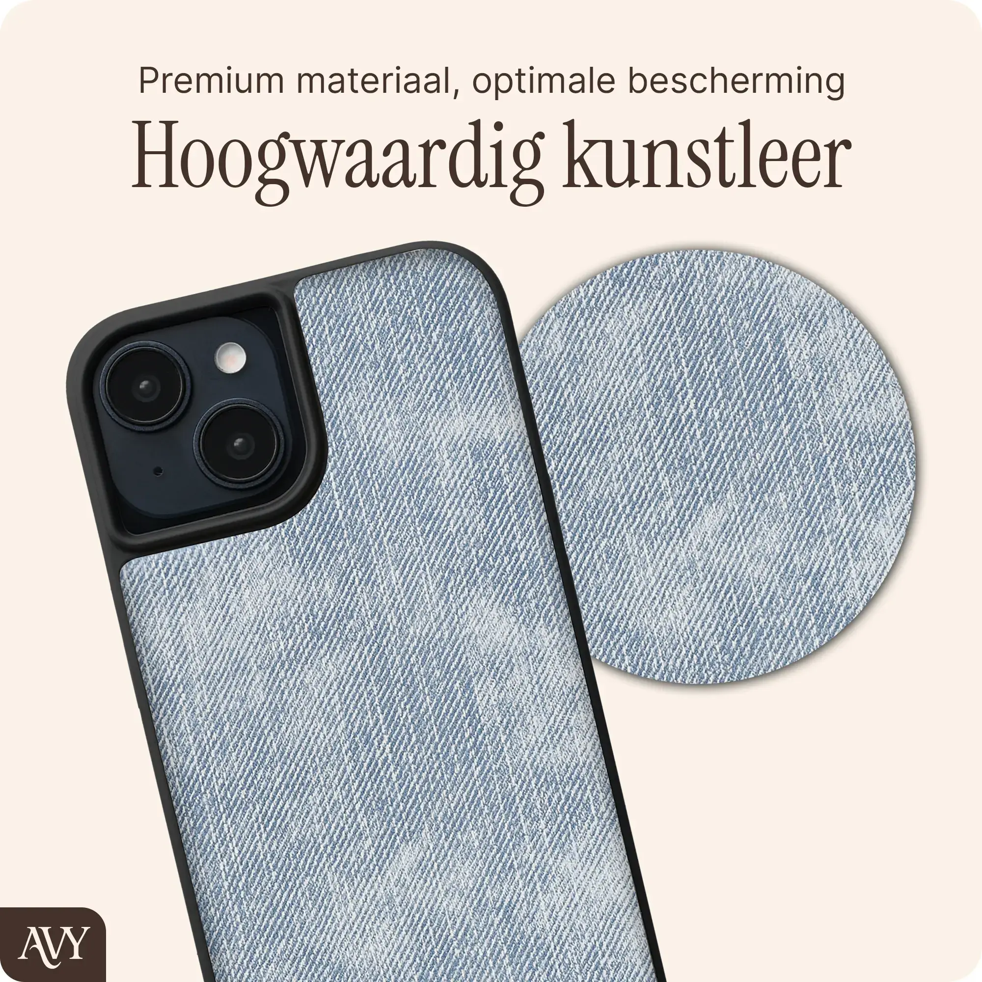 AVY Apple iPhone 15 - Essential Kit - Denim - Cupid Pearl afbeelding 5