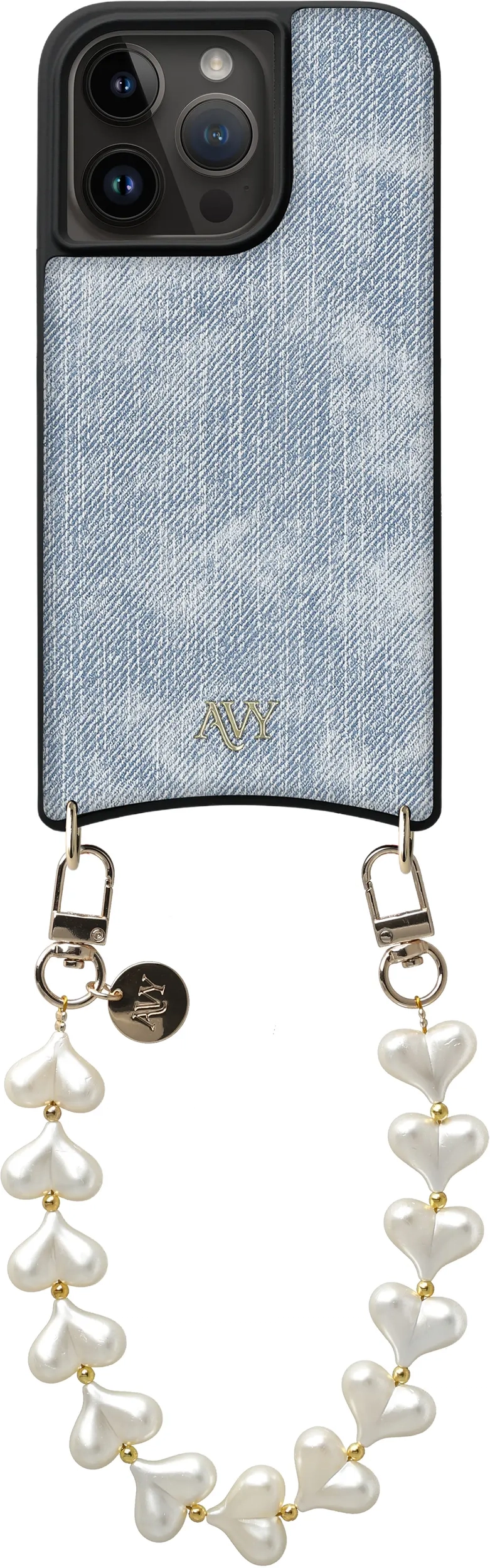 AVY Apple iPhone 15 Pro - Essential Kit - Denim - Cupid Pearl afbeelding 1
