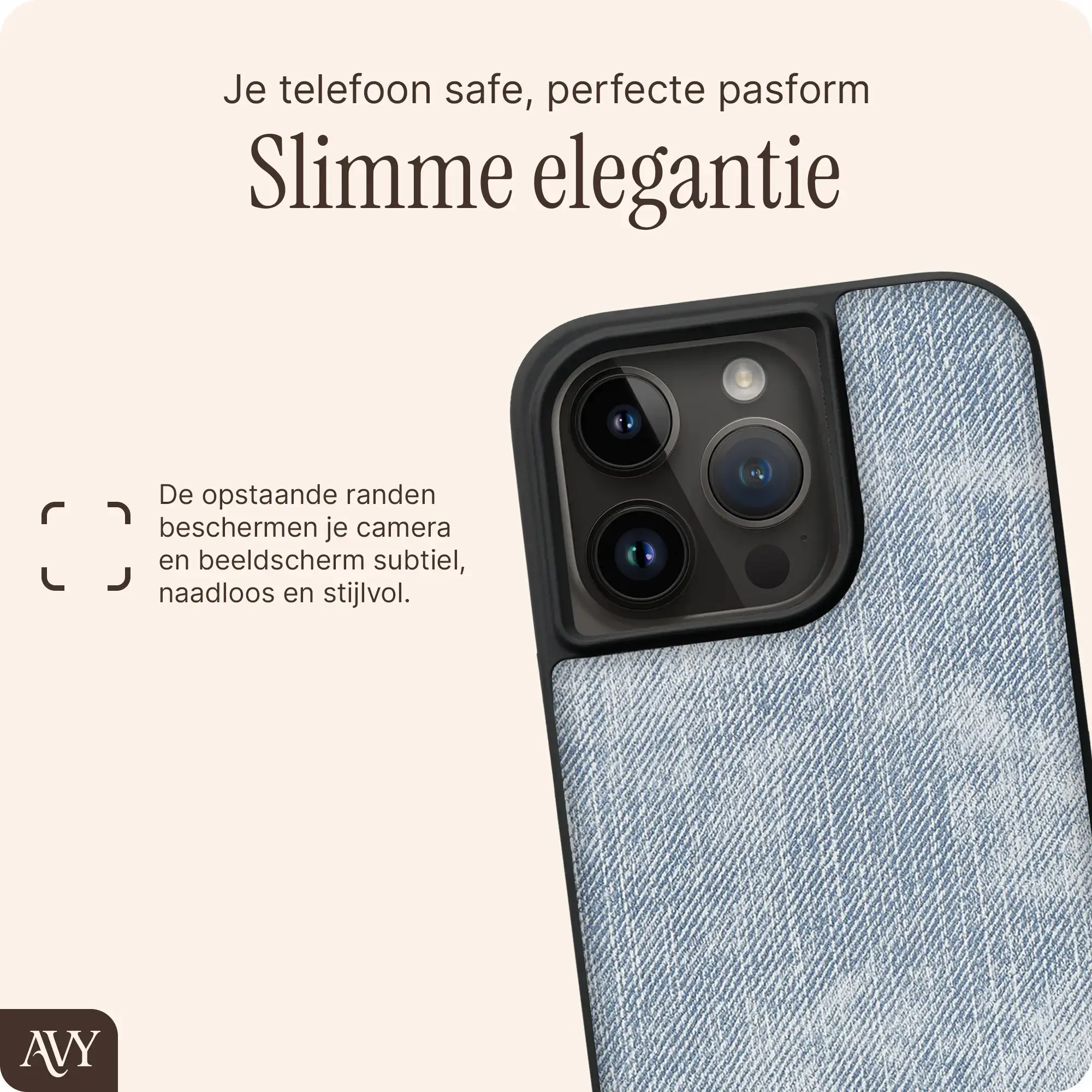 AVY Apple iPhone 15 Pro - Essential Kit - Denim - Cupid Pearl afbeelding 10