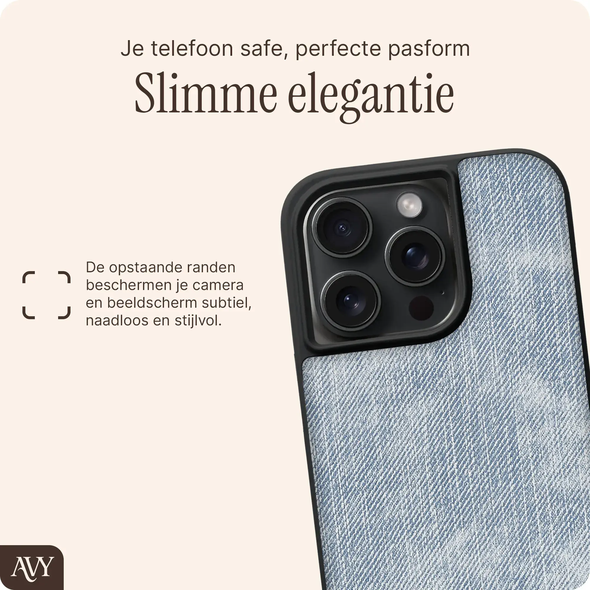 AVY Apple iPhone 15 Pro Max - Essential Kit - Denim - Cupid Pearl afbeelding 10