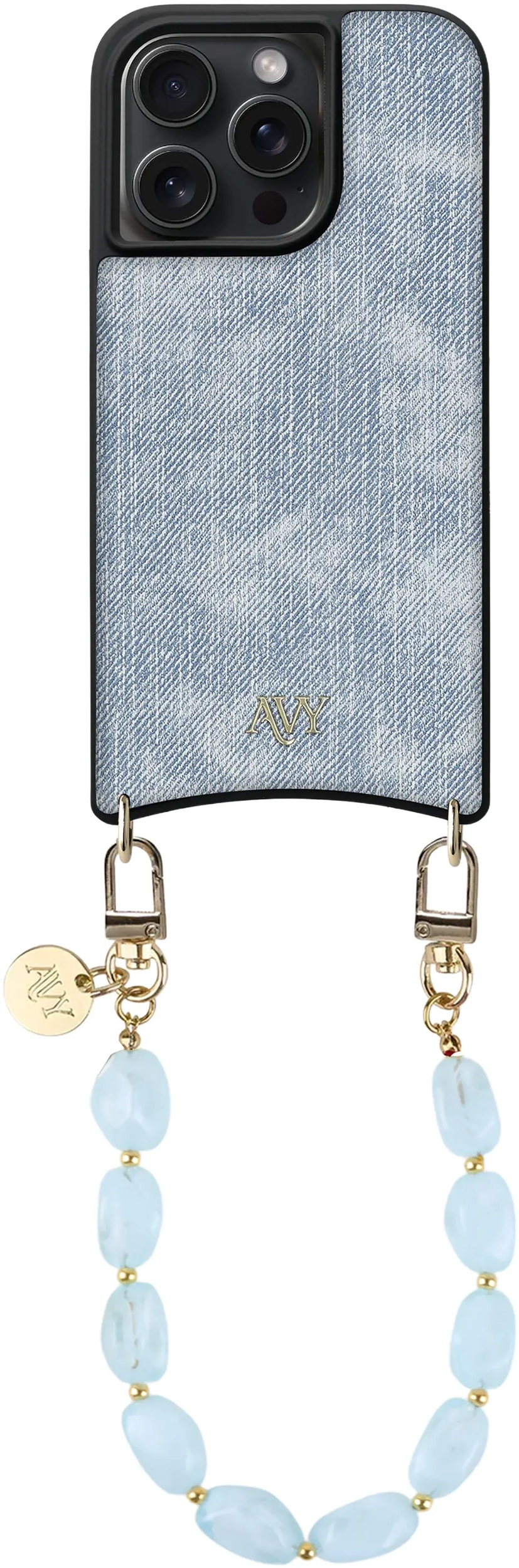 AVY Apple iPhone 15 Pro Max - Essential Kit - Denim - Rocher Blue afbeelding 1