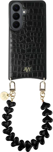 AVY Samsung Galaxy S26 - Essential Kit - Croco Zwart - Cupid Black afbeelding 1