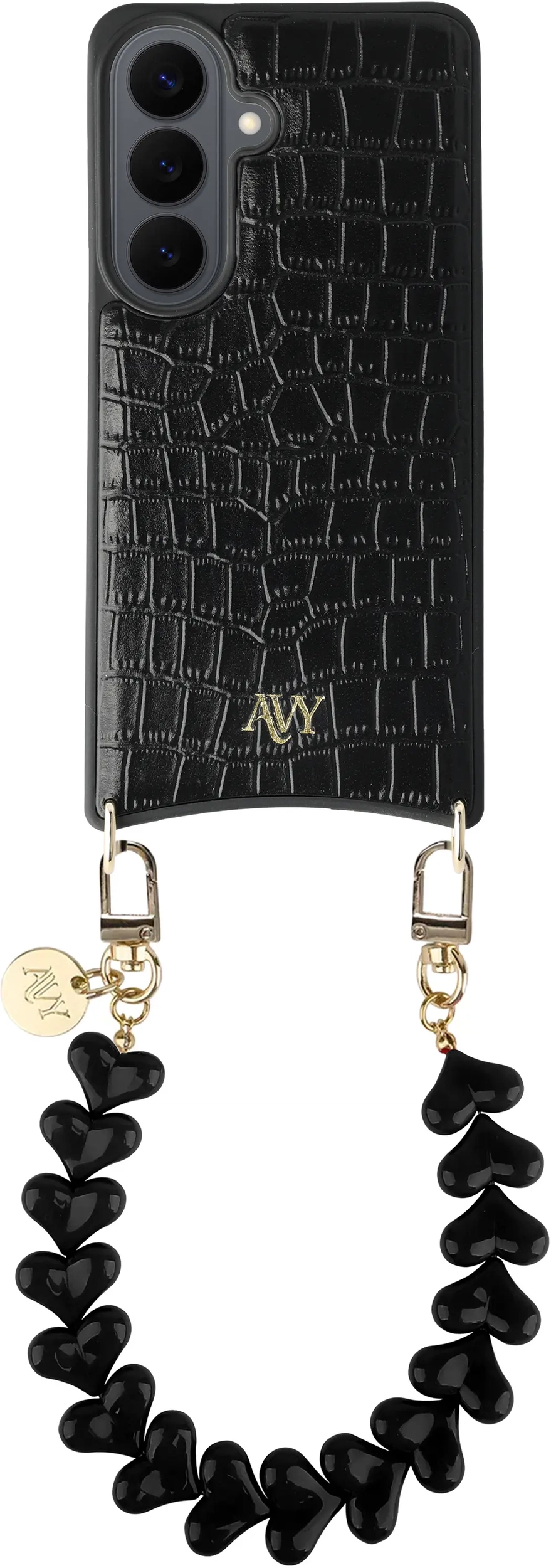 AVY Samsung Galaxy S26 Plus - Essential Kit - Croco Zwart - Cupid Black afbeelding 1