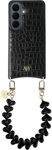 AVY Samsung Galaxy S26 Plus - Essential Kit - Croco Zwart - Cupid Black afbeelding 1