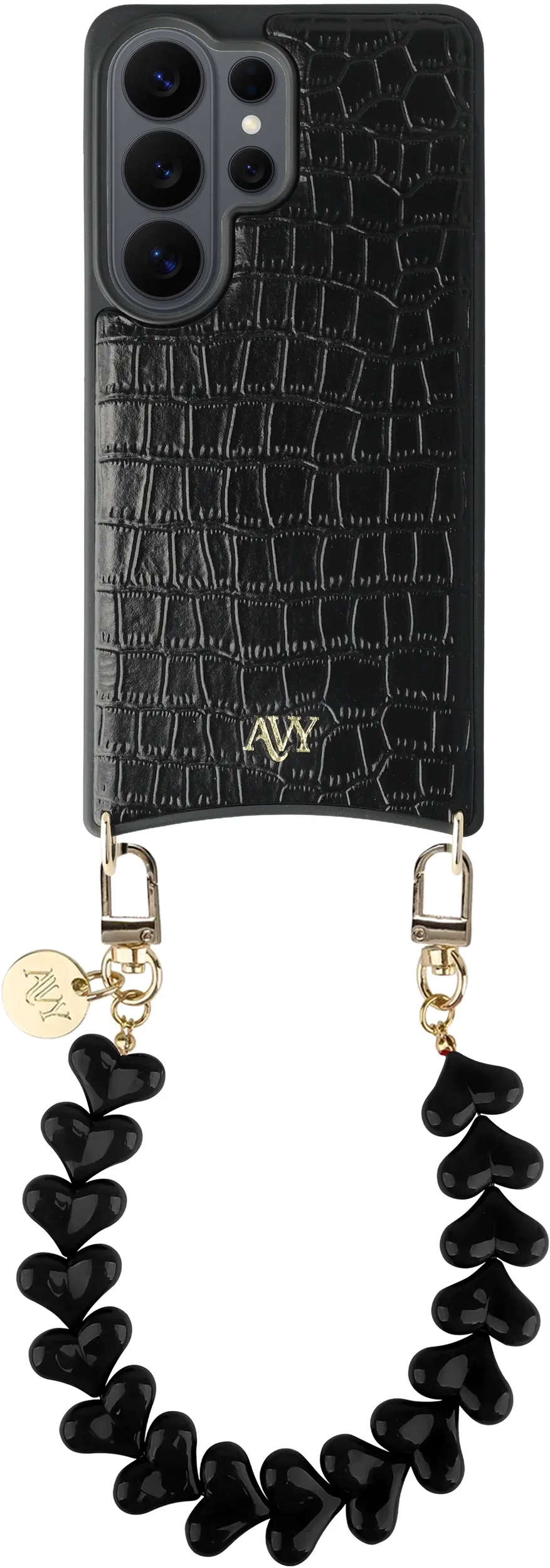 AVY Samsung Galaxy S26 Ultra - Essential Kit - Croco Zwart - Cupid Black afbeelding 1