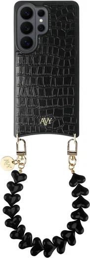 AVY Samsung Galaxy S26 Ultra - Essential Kit - Croco Zwart - Cupid Black afbeelding 1