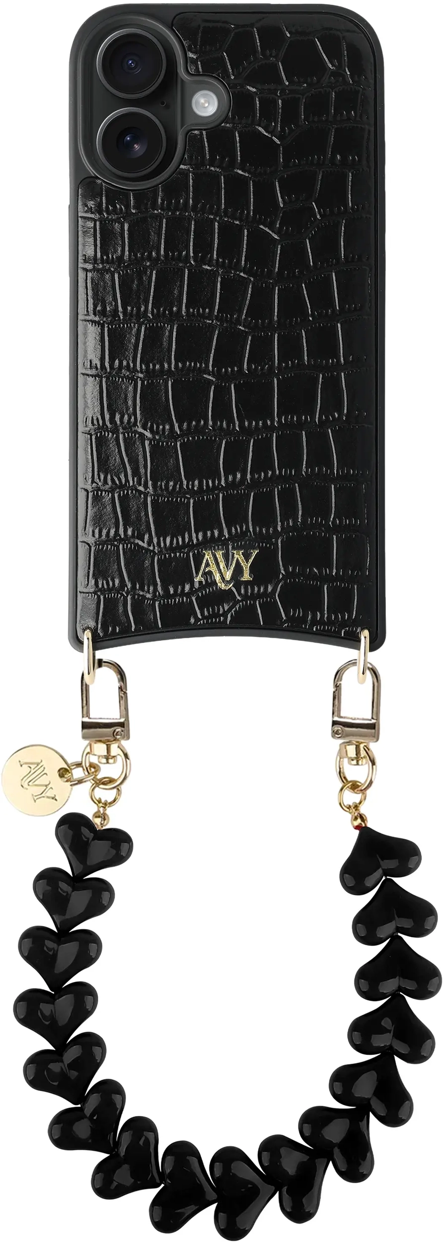 AVY Apple iPhone 17 - Essential Kit - Croco Zwart - Cupid Black afbeelding 1