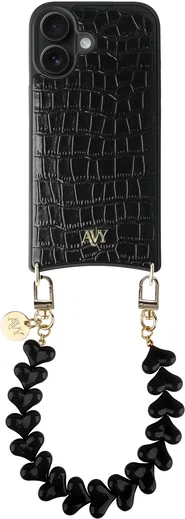 AVY Apple iPhone 17 - Essential Kit - Croco Zwart - Cupid Black afbeelding 1