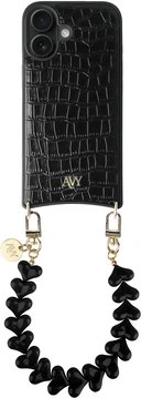 AVY Apple iPhone 17 - Essential Kit - Croco Zwart - Cupid Black