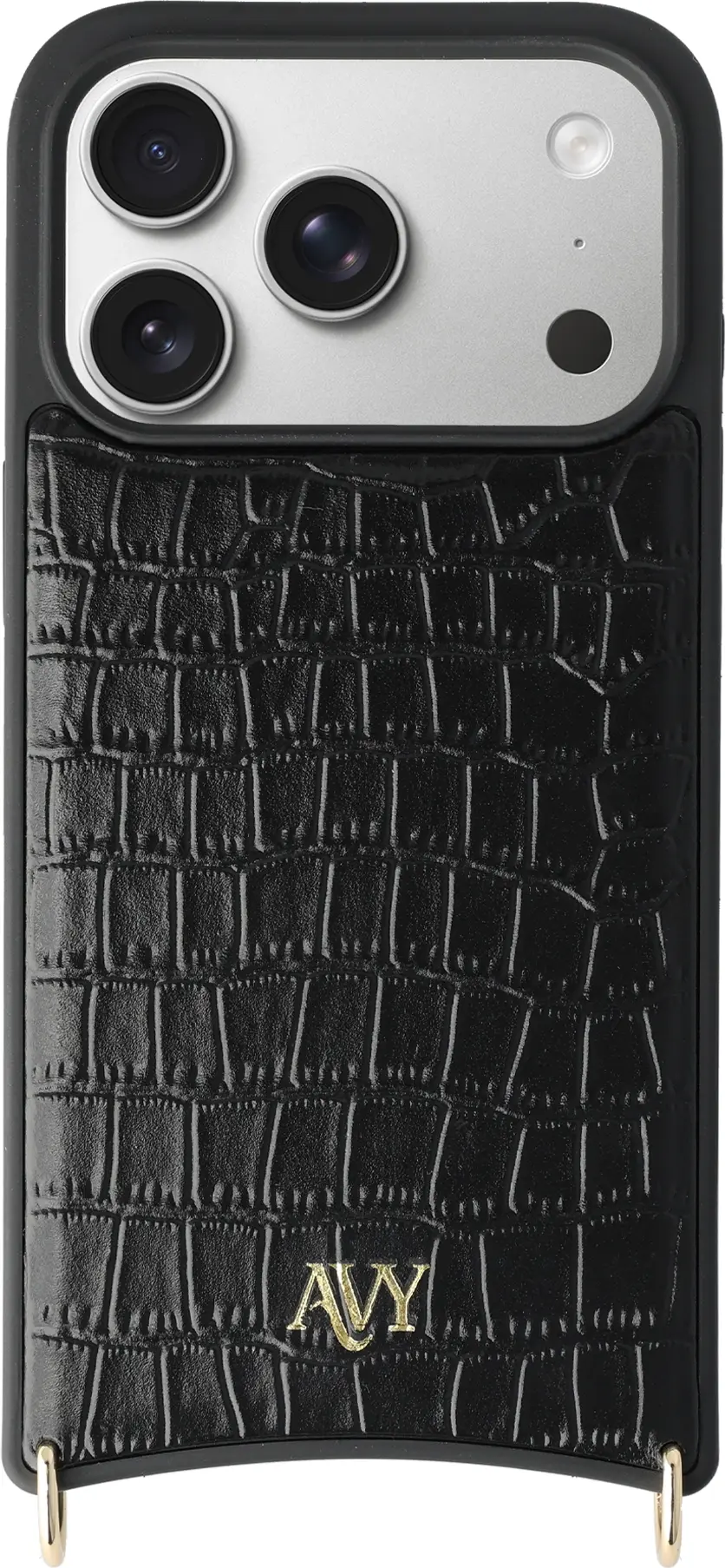 AVY Apple iPhone 17 Pro - Essential Kit - Croco Zwart - Cupid Black afbeelding 12