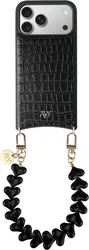 AVY Apple iPhone 17 Pro Max - Essential Kit - Croco Zwart - Cupid Black afbeelding