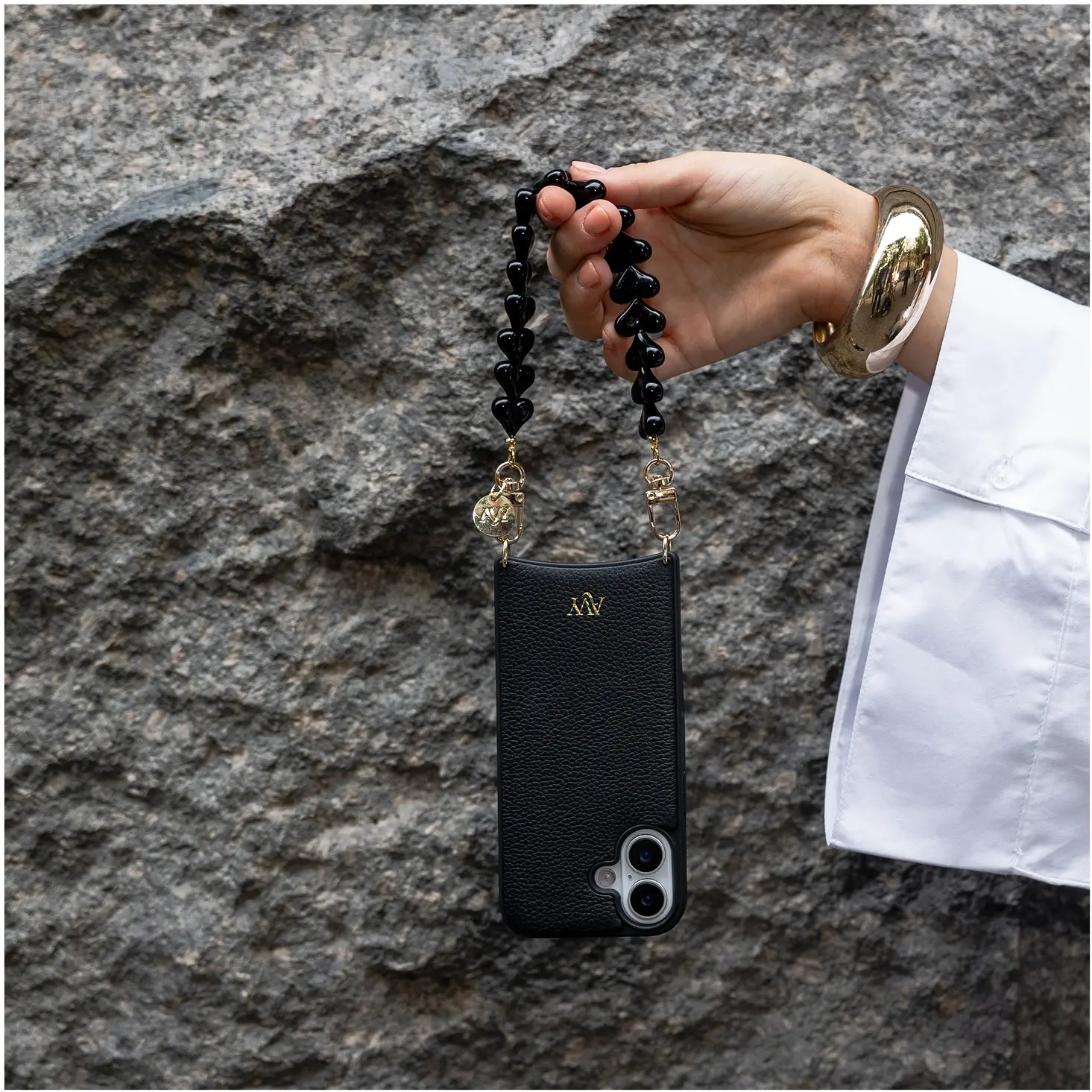 AVY Apple iPhone 17 Pro Max - Essential Kit - Croco Zwart - Cupid Black afbeelding 4