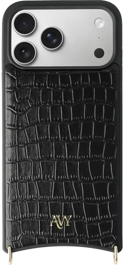 AVY Apple iPhone 17 Pro Max - Essential Kit - Croco Zwart - Cupid Black afbeelding 12