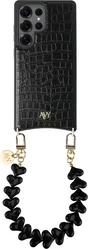 AVY Samsung Galaxy S25 Ultra - Essential Kit - Croco Zwart - Cupid Black afbeelding