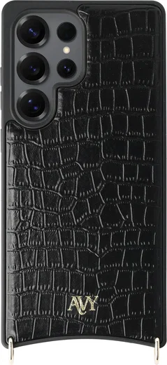 AVY Samsung Galaxy S25 Ultra - Essential Kit - Croco Zwart - Cupid Black afbeelding 11