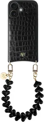 AVY Apple iPhone 16 - Essential Kit - Croco Zwart - Cupid Black afbeelding