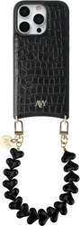 AVY Apple iPhone 16 Pro - Essential Kit - Croco Zwart - Cupid Black afbeelding