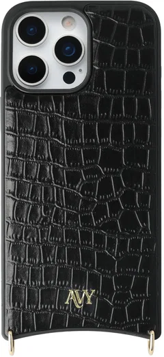 AVY Apple iPhone 16 Pro Max - Essential Kit - Croco Zwart - Cupid Black afbeelding 12