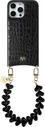 AVY Apple iPhone 16 Pro Max - Essential Kit - Croco Zwart - Cupid Black