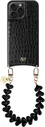 AVY Apple iPhone 15 Pro - Essential Kit - Croco Zwart - Cupid Black