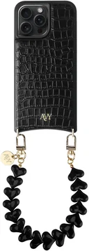 AVY Apple iPhone 14 Pro - Essential Kit - Croco Zwart - Cupid Black