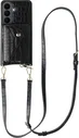 AVY Samsung Galaxy S26 Plus - Styled Kit - Croco Zwart - Long Leather