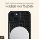AVY Apple iPhone 15 - Styled Kit - Croco Zwart - Long Leather afbeelding 7