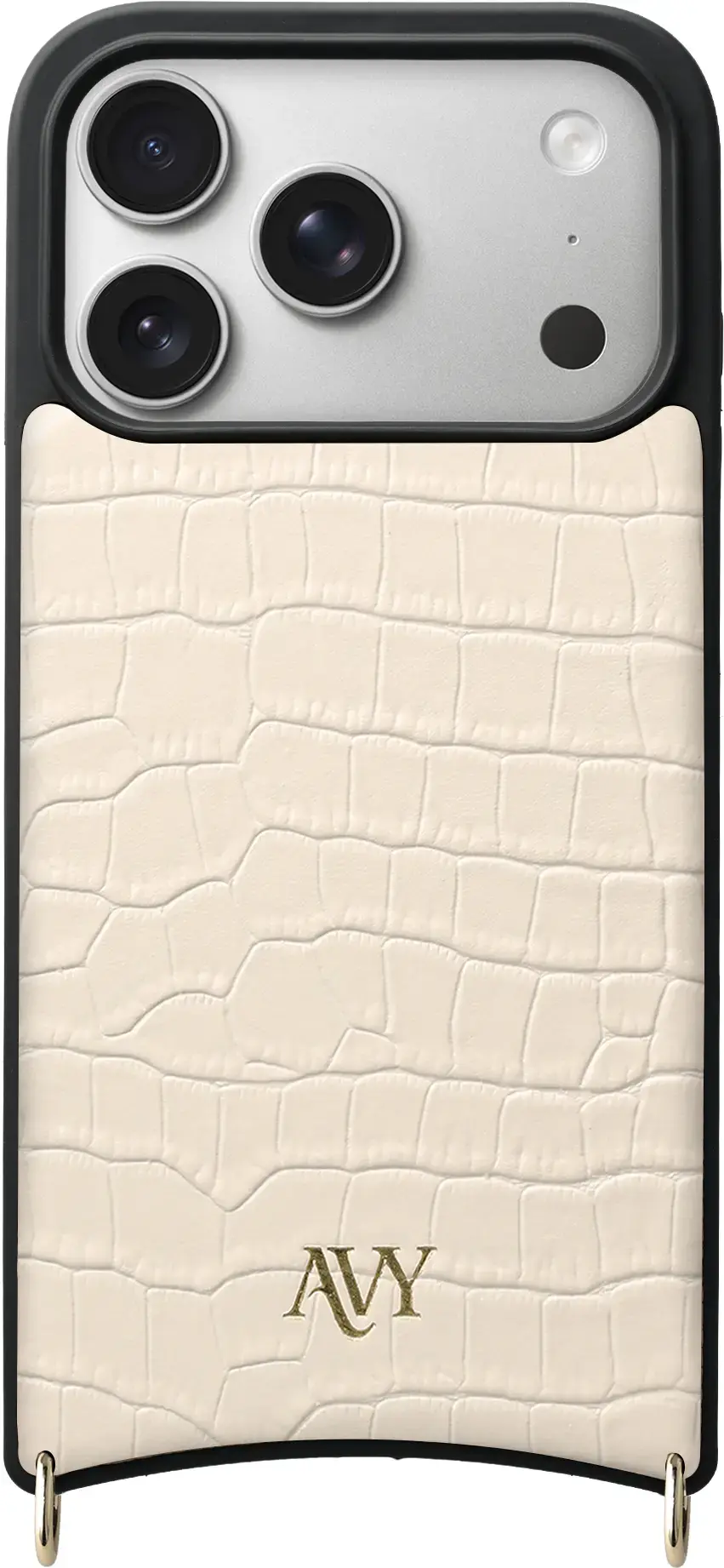 AVY Apple iPhone 17 Pro - Styled Kit - Croco Beige - Long Leather afbeelding 14