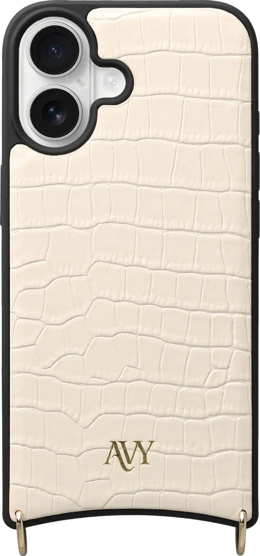 AVY Apple iPhone 16 - Styled Kit - Croco Beige - Long Leather afbeelding 14