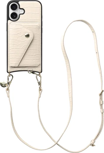 AVY Apple iPhone 16 - Styled Kit - Croco Beige - Long Leather afbeelding 1