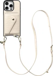 AVY Apple iPhone 16 Pro - Styled Kit - Croco Beige - Long Leather afbeelding