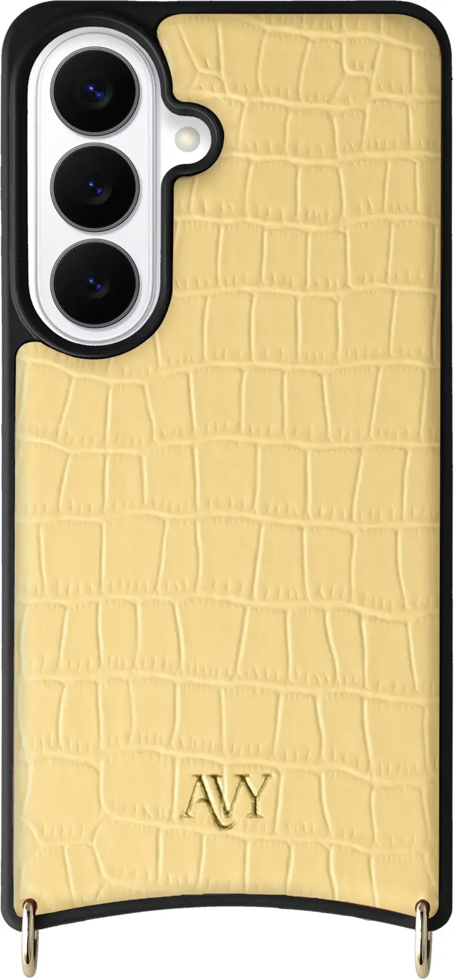 AVY Samsung Galaxy S26 Plus - Styled Kit - Croco Geel - Long Leather afbeelding 14