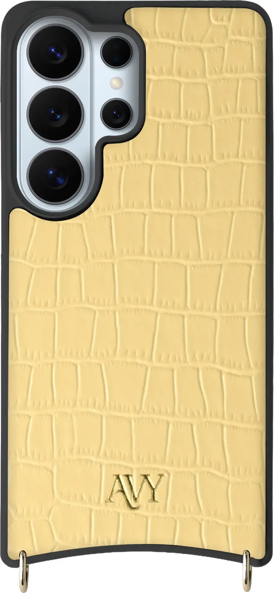 AVY Samsung Galaxy S26 Ultra - Styled Kit - Croco Geel - Long Leather afbeelding 14
