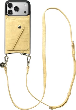 AVY Apple iPhone 17 Pro - Styled Kit - Croco Geel - Long Leather
