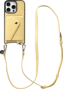 AVY Apple iPhone 16 Pro - Styled Kit - Croco Geel - Long Leather