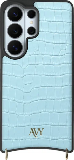 AVY Samsung Galaxy S26 Ultra - Styled Kit - Croco Blauw - Long Leather afbeelding 13