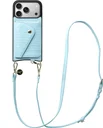 AVY Apple iPhone 17 Pro - Styled Kit - Croco Blauw - Long Leather