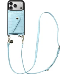 AVY Apple iPhone 17 Pro - Styled Kit - Croco Blauw - Long Leather afbeelding