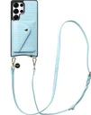 AVY Samsung Galaxy S25 Ultra - Styled Kit - Croco Blauw - Long Leather